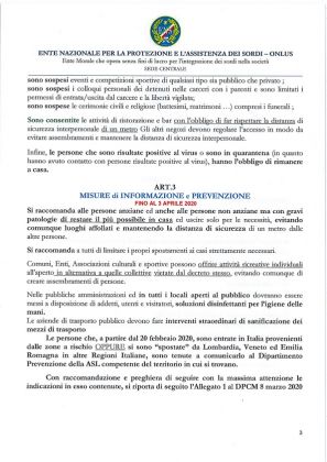 Bollettino Informativo ENS Edizione Speciale n2 Emergenza Coronavirus Pagina 2