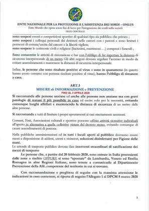 Bollettino Informativo ENS Edizione Speciale n2 Emergenza Coronavirus Pagina 2