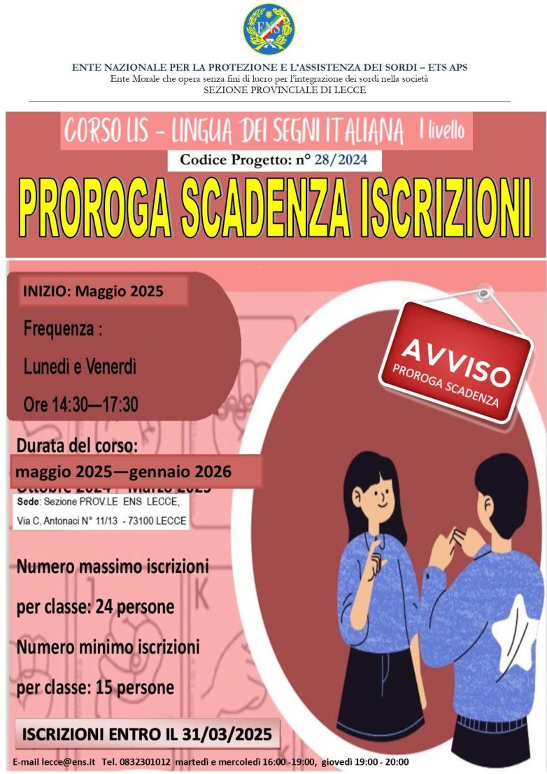 LOCANDINA PROROGA MAGGIO 2025